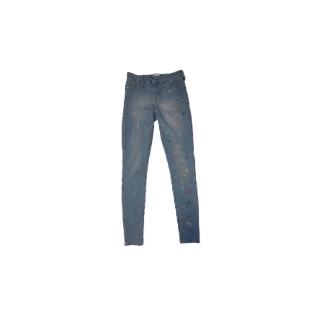 Celebrity Pink “Dawson Super Skinny” Custom Embroidered Jeans - Women’s Size 25